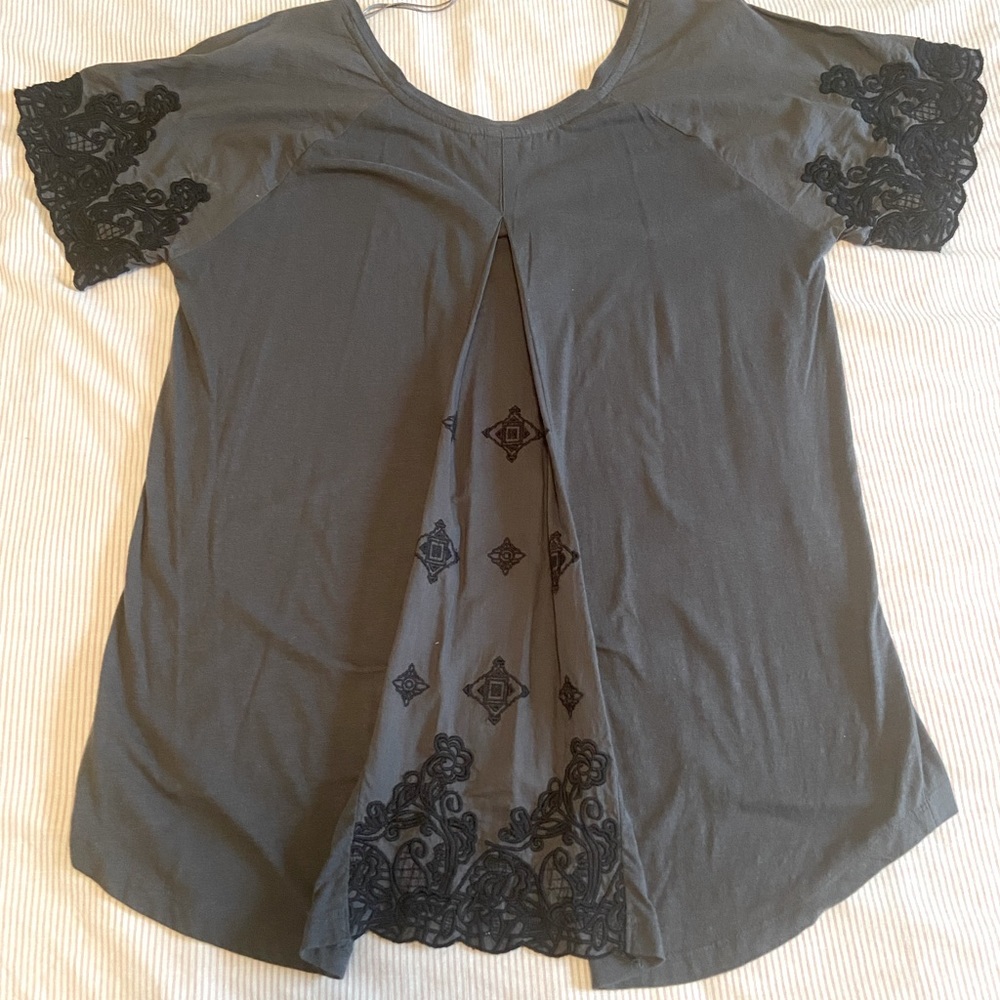 World Market 100% Cotton Embroidered Blouse